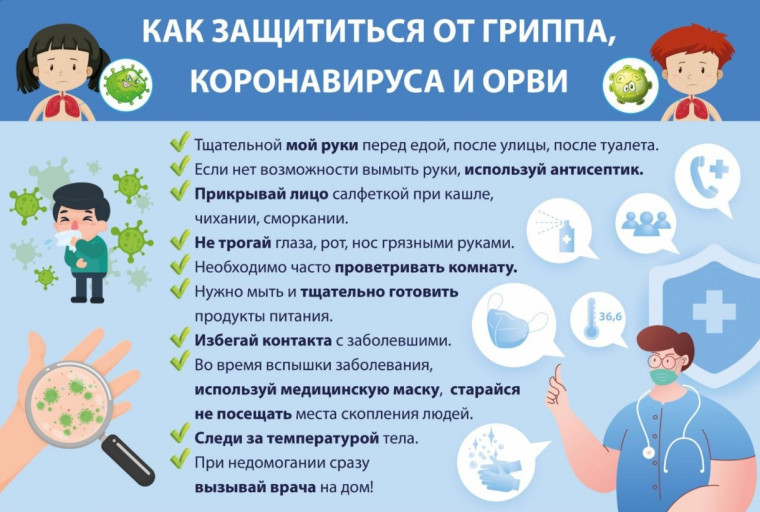 О мероприятиях по профилактике гриппа и острых респираторных вирусных инфекций».
